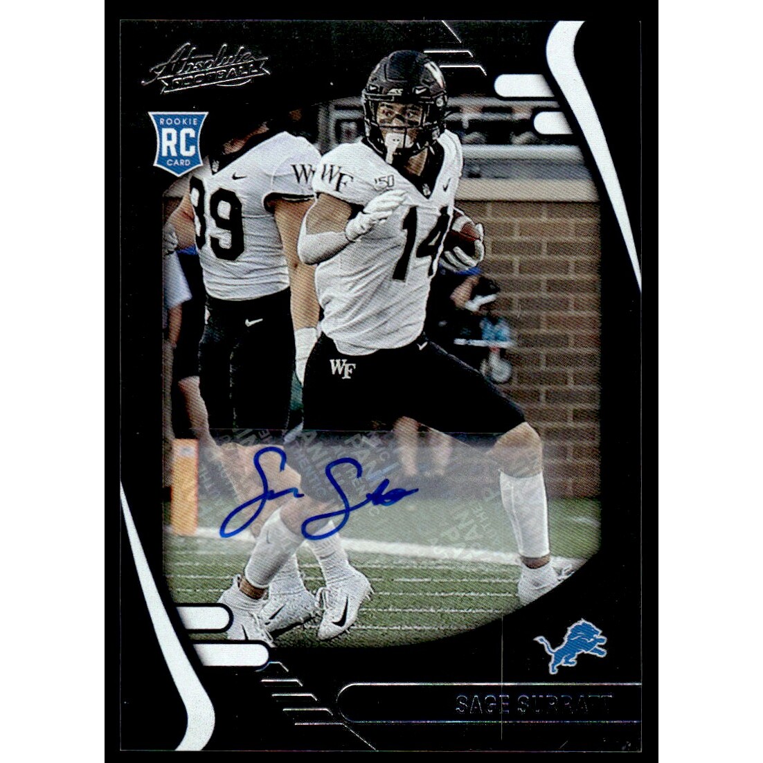2021 Absolute Signature Rookies #196 Sage Surratt