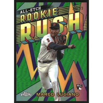 2024 Topps Chrome All Etch Rookie Rush Green Refractors #CERR5 Marco Luciano