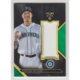 2016 Topps Triple Threads Unity Jumbo Relics Emerald #UJRTWA Taijuan Walker