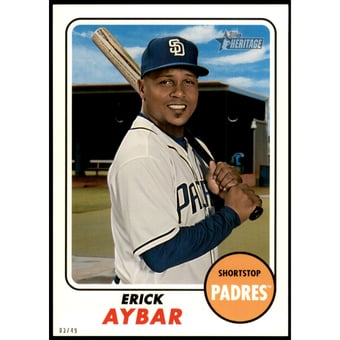 2017 Topps Heritage 5x7 #600 Erick Aybar