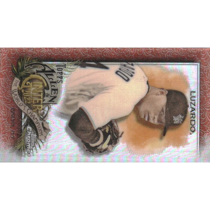 2022 Topps Allen and Ginter Chrome Mini Orange Refractors #183 Jesus Luzardo. rookie card picture
