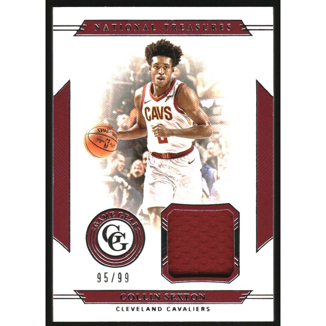 2019-20 Panini National Treasures Game Gear #21 Collin Sexton/99 2019-20 Panini National Treasures Game Gear #21 Collin Sexton/99