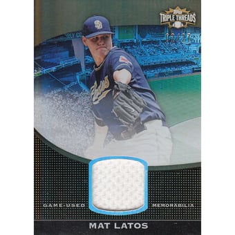 2011 Topps Triple Threads Unity Relics Sepia #TTUS145 Mat Latos