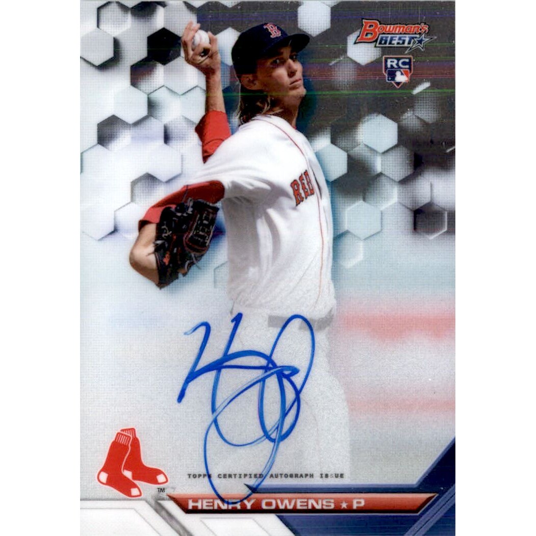 2016 Bowman's Best Best of '16 Autographs #B16HOW Henry Owens. rookie card picture