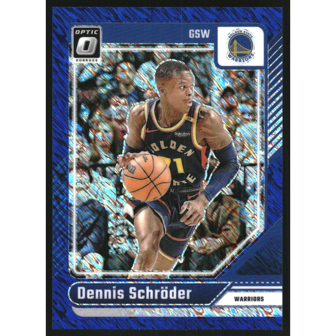 2024-25 Donruss Optic Blue Shimmer #84 Dennis Schroder 2024-25 Donruss Optic Blue Shimmer #84 Dennis Schroder