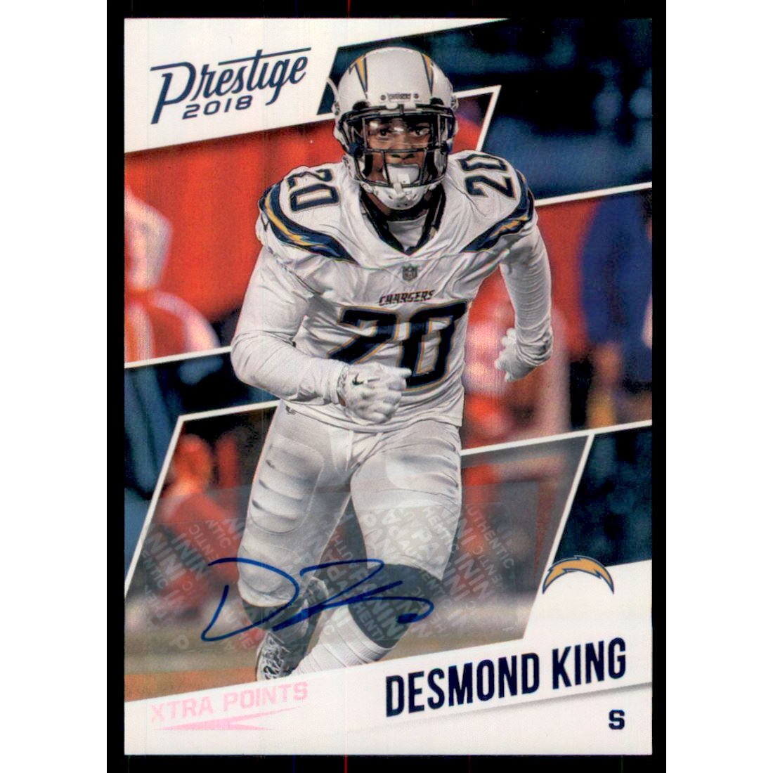 2018 Prestige Veteran Signatures Xtra Points Blue #123 Desmond King