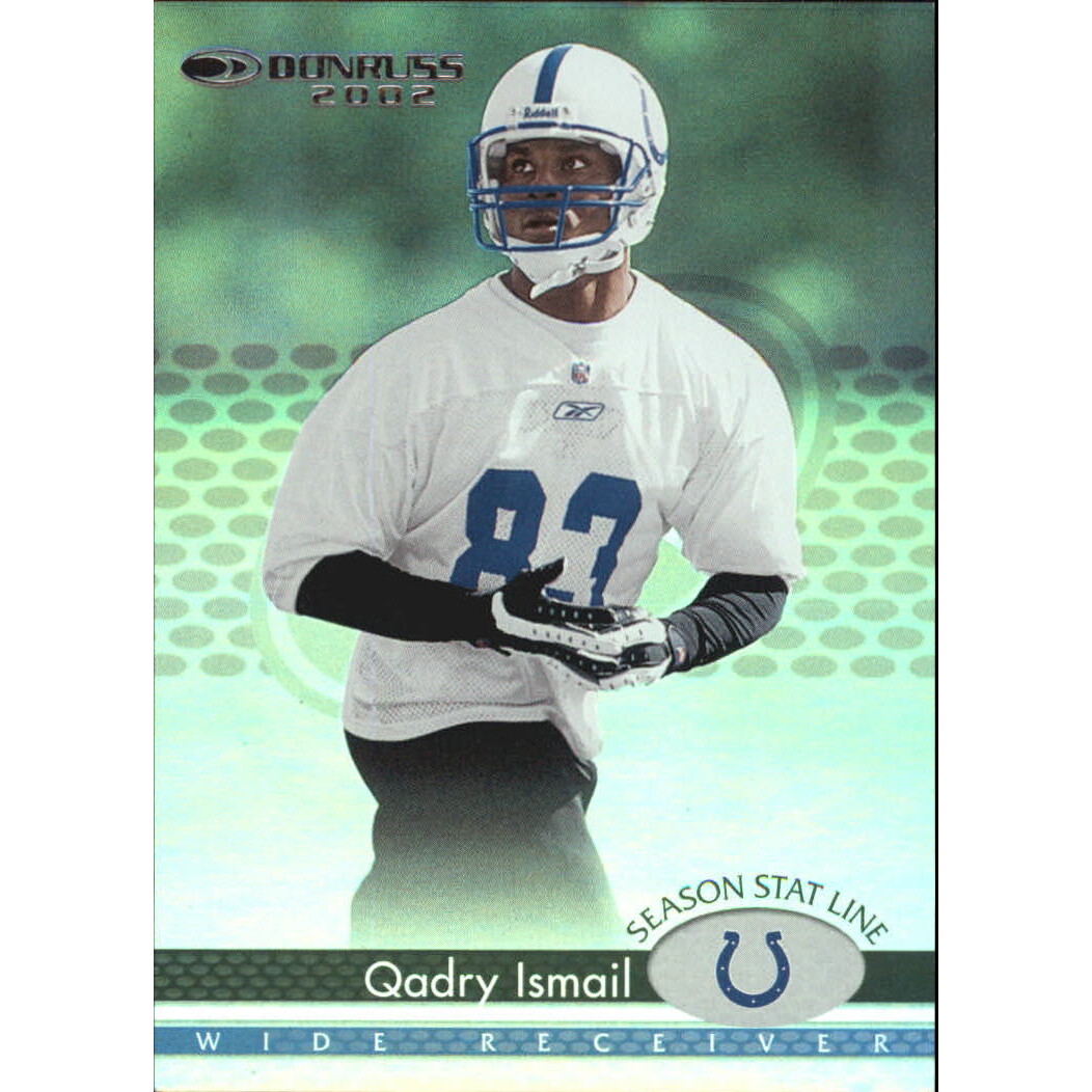 2002 Donruss Stat Line Season #81 Qadry Ismail/77. rookie card picture