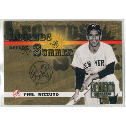 2003 Donruss Signature Legends of Summer Decade #34 Phil Rizzuto. rookie card picture