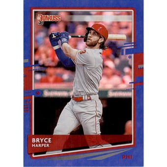 2020 Donruss Holo Blue #193 Bryce Harper