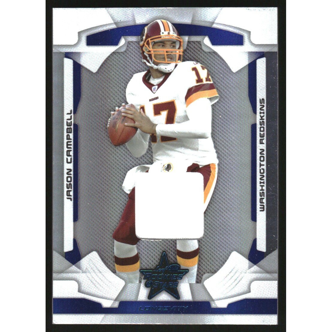 2008 Leaf Rookies and Stars Longevity Materials Sapphire #97 Jason Campbell