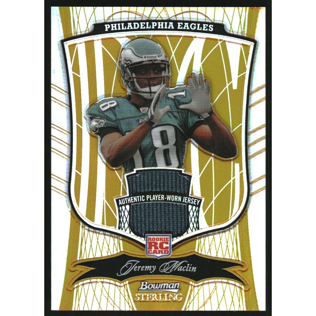 2009 Bowman Sterling Gold Refractors #179A Jeremy Maclin JSY