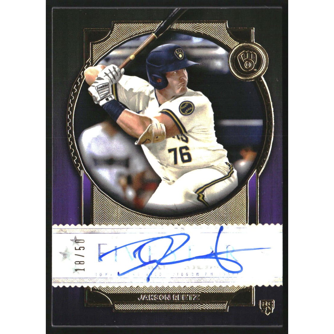 2022 Topps Five Star Autographs Purple #FSAJRE Jakson Reetz. rookie card picture
