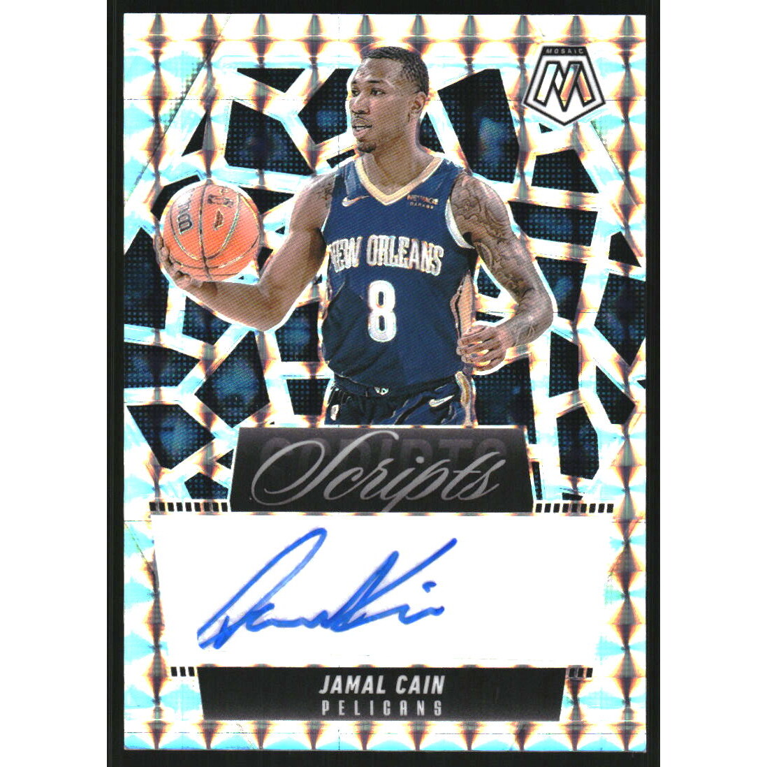 2024-25 Panini Mosaic Scripts #59 Jamal Cain 2024-25 Panini Mosaic Scripts #59 Jamal Cain