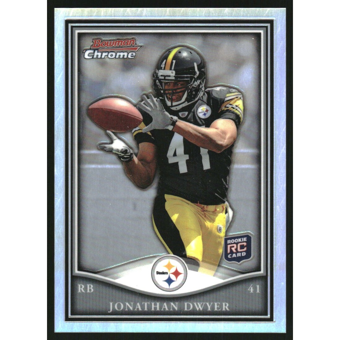 2010 Bowman Chrome Rookie Preview Inserts Refractors #BCR14 Jonathan Dwyer. rookie card picture