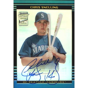 2002 Bowman Chrome Refractors #384 Chris Snelling AU A