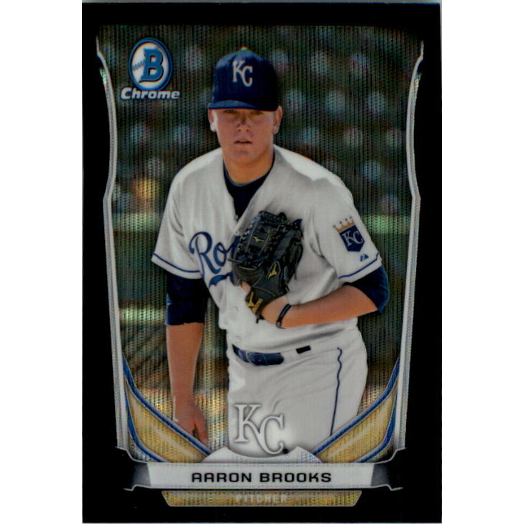 2014 Bowman Chrome Prospects Series 2 Black Wave Refractors #BCP55 Aaron Brooks 2014 Bowman Chrome Prospects Series 2 Black Wave Refractors #BCP55 Aaron Brooks