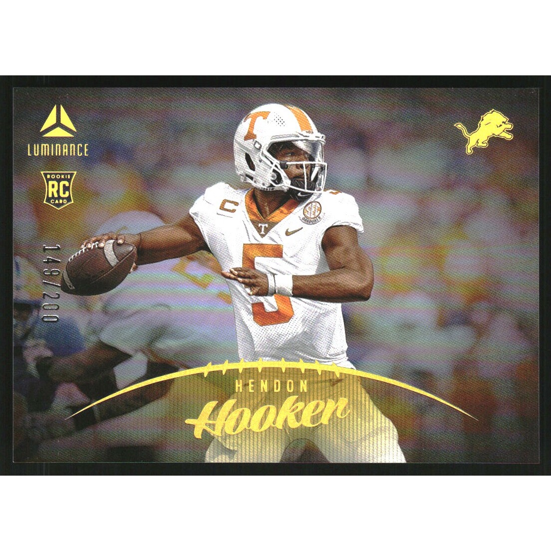 2023 Panini Luminance Gold #179 Hendon Hooker
