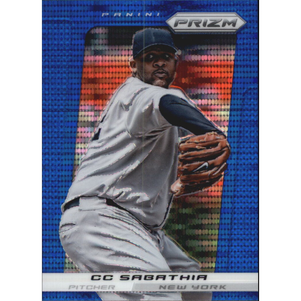 2013 Panini Prizm Prizms Blue Pulsar #90 CC Sabathia