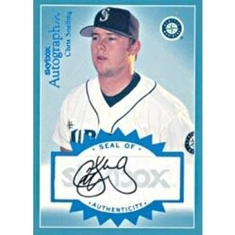 2004 SkyBox Autographics Signatures Blue #CS1 Chris Snelling/200
