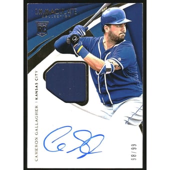 2018 Immaculate Collection #16 Cameron Gallagher/99 JSY AU RC