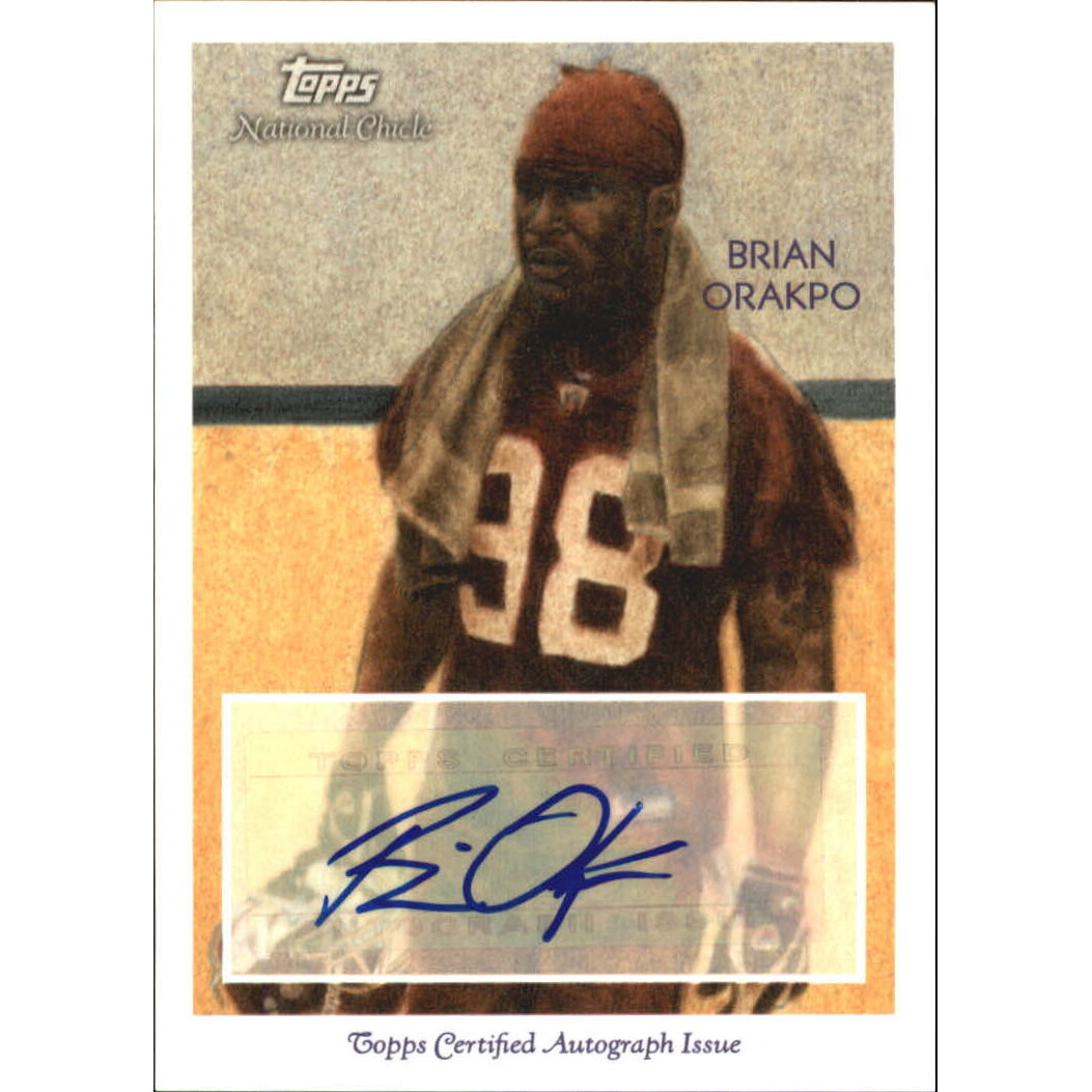 2009 Topps National Chicle Autographs #NCABO Brian Orakpo D. rookie card picture