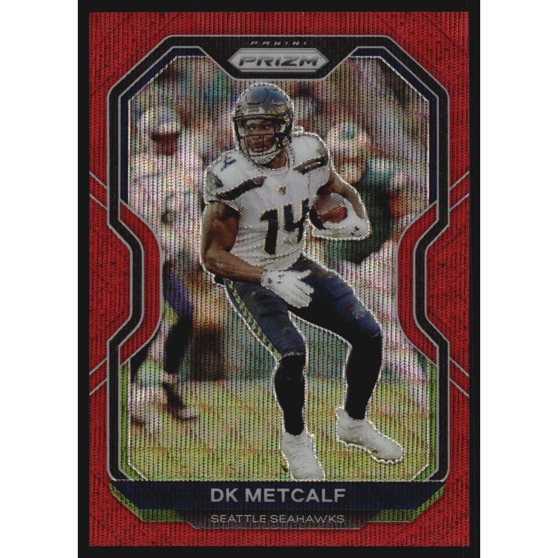 2020 Panini Prizm Prizms Red Wave #292 D.K. Metcalf