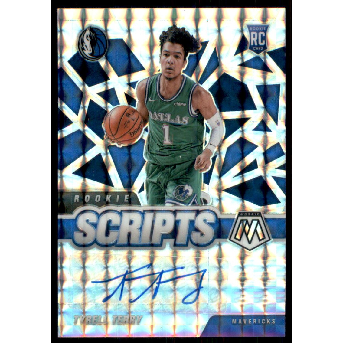 2020-21 Panini Mosaic Rookie Scripts #37 Tyrell Terry 2020-21 Panini Mosaic Rookie Scripts #37 Tyrell Terry