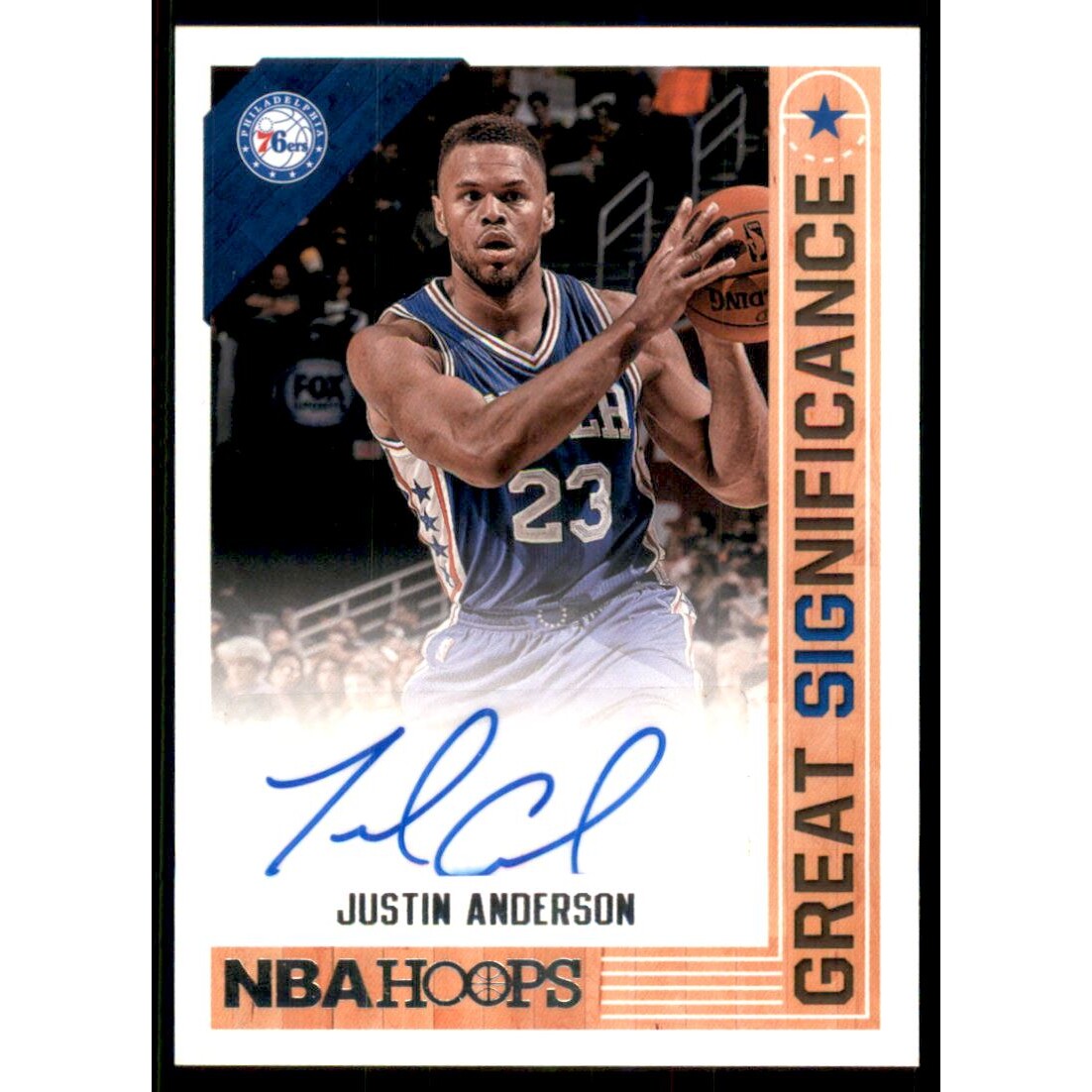 2017-18 Hoops Great SIGnificance Autographs #17 Justin Anderson