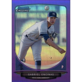 2013 Bowman Chrome Prospects Purple Refractors #BCP81 Gabriel Encinas