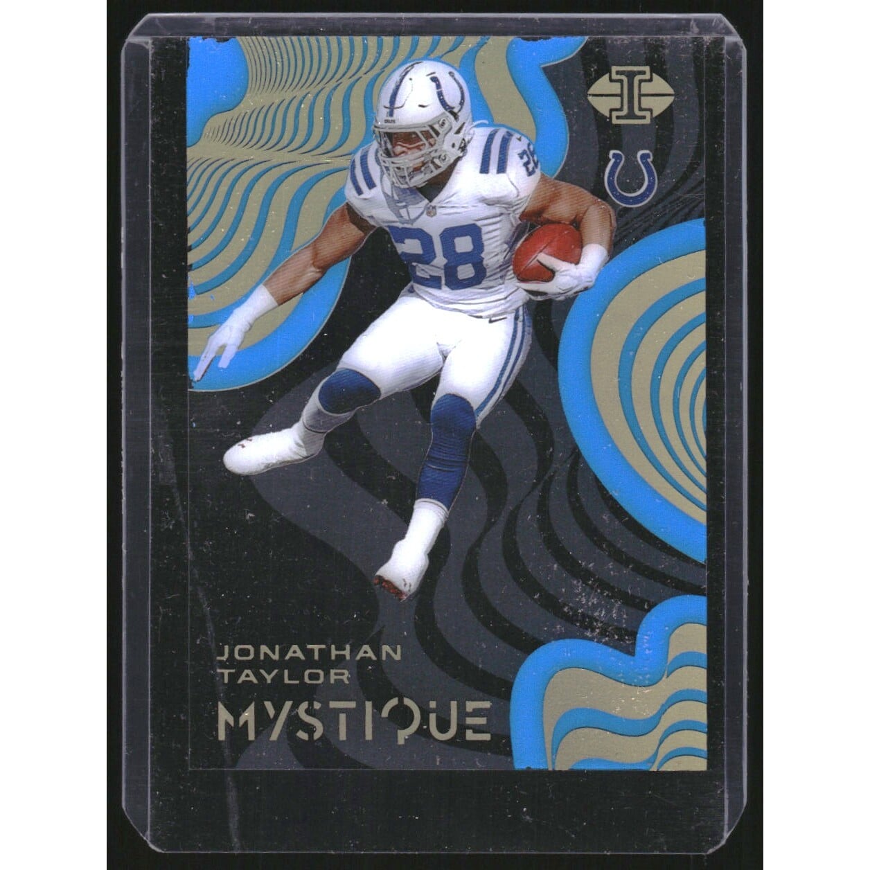 2020 Panini Illusions Mystique Light Blue #5 Jonathan Taylor. rookie card picture