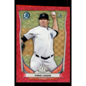 2014 Bowman Chrome Prospects Series 2 Pink Wave Refractors #BCP65 Fred Lewis
