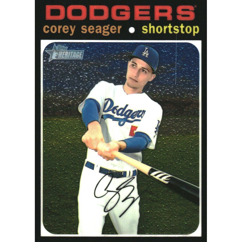 2020 Topps Heritage Chrome #THC410 Corey Seager 2020 Topps Heritage Chrome #THC410 Corey Seager