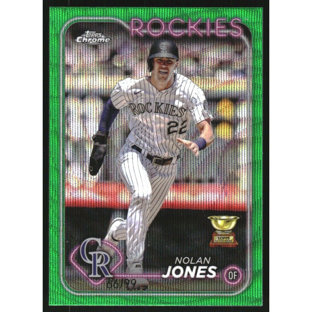 2024 Topps Chrome Green Wave Refractors #240 Nolan Jones