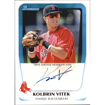 2011 Bowman Prospect Autographs #KV Kolbrin Vitek