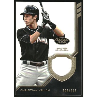 2018 Topps Tier One Relics #T1RCY Christian Yelich/335