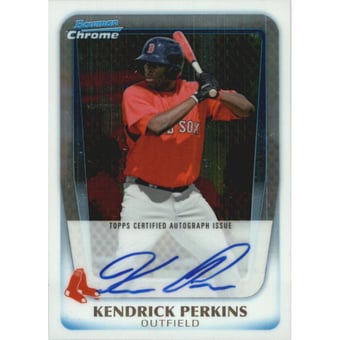 2011 Bowman Chrome Prospect Autographs #BCP189 Kendrick Perkins