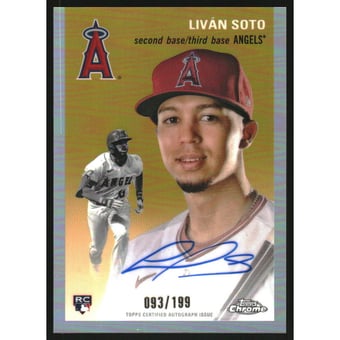 2023 Topps Chrome Platinum Anniversary Autographs Refractors #CPALSO Livn Soto