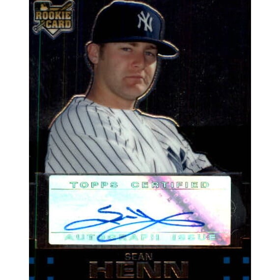 2007 Topps Chrome Refractors #360 Sean Henn AU. rookie card picture