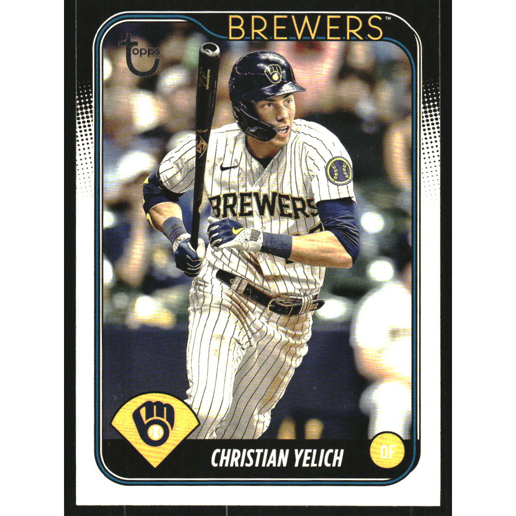 2024 Topps Vintage Stock #145 Christian Yelich. rookie card picture