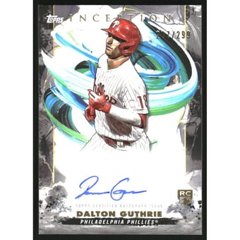 2023 Topps Inception Rookie and Emerging Stars Autographs #BRESDG Dalton Guthrie/299