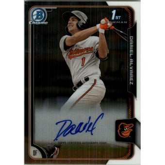 2015 Bowman Chrome Prospect Autographs #BCAPDA Dariel Alvarez