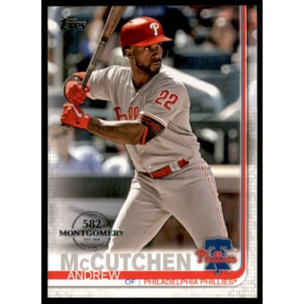 2019 Topps Factory Set 582 Montgomery #395 Andrew McCutchen