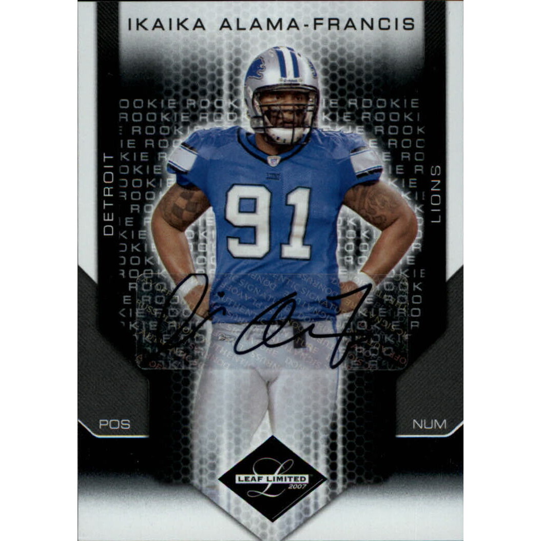 2007 Leaf Limited #269 Ikaika Alama-Francis AU RC