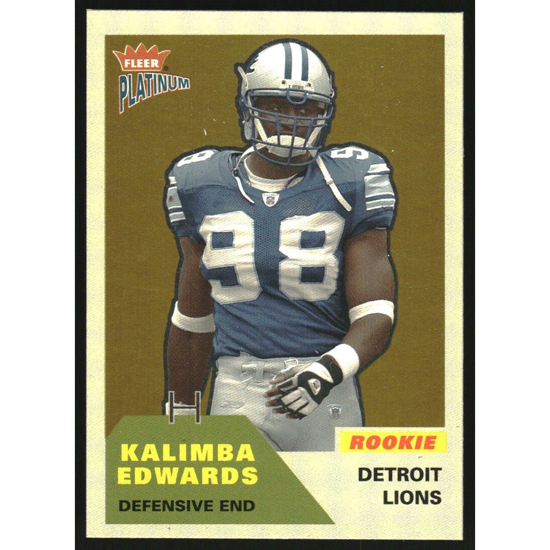 2002 Fleer Platinum Finish #232 Kalimba Edwards. rookie card picture