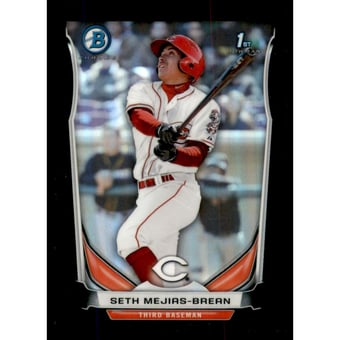 2014 Bowman Chrome Prospects Black Refractors #BCP104 Seth Mejias-Brean