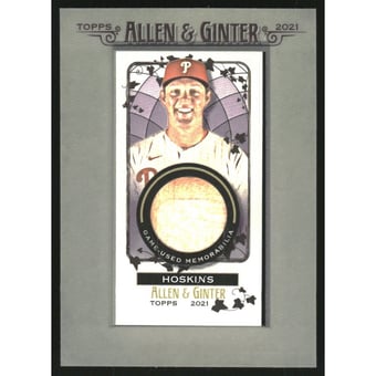 2021 Topps Allen and Ginter Mini Framed Relics #MFRRH Rhys Hoskins