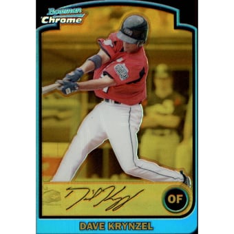 2003 Bowman Chrome Draft Gold Refractors #141 Dave Krynzel