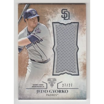 2015 Topps Triple Threads Unity Relics Sepia #UJRJGY Jedd Gyorko