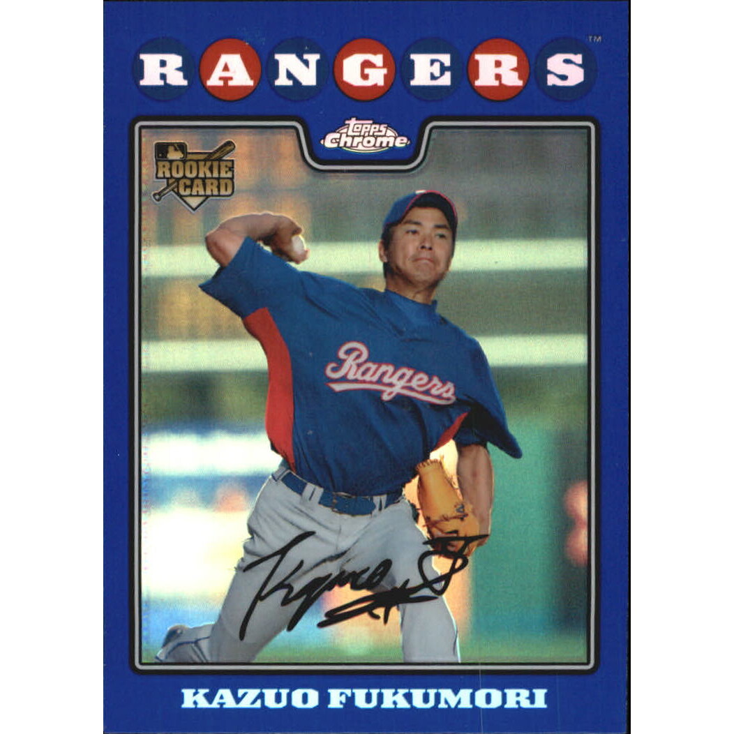 2008 Topps Chrome Blue Refractors #217 Kazuo Fukumori