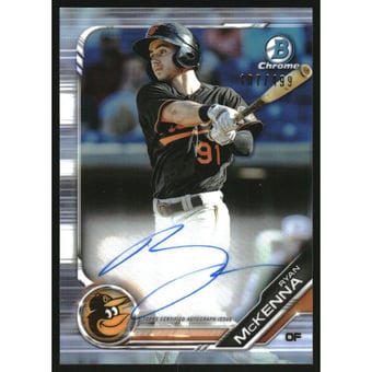 2019 Bowman Chrome Prospect Autographs Refractors #CPARMC Ryan McKenna